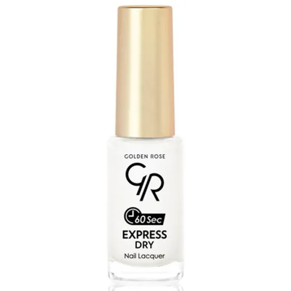 Лак для ногтей Golden Rose Express Dry 7 мл/ Белый photo 1