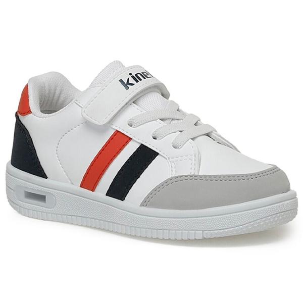 Adidași pentru băieți Kinetix 3F MALIBU PU BOY 3PR Primăvară - vară/ White photo 1