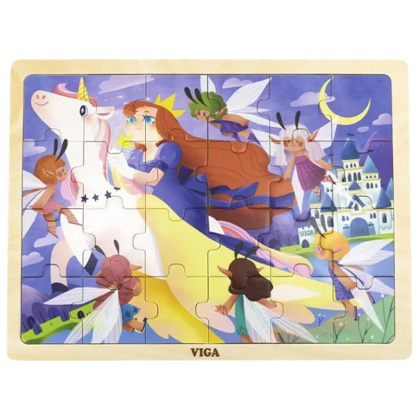 Puzzle VIGA Zburând pe unicorn 3+/ Numărul de piese: 24 photo 1