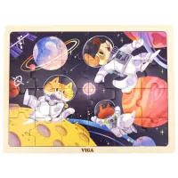 Puzzle VIGA Animalele în cosmos 3+/ Numărul de piese: 24