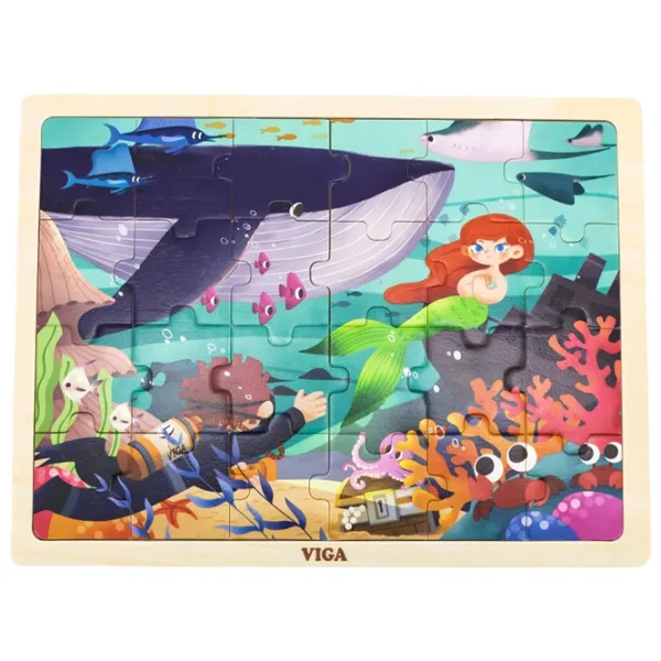 Puzzle VIGA Universul subacvatic 3+/ Numărul de piese: 24 photo 1