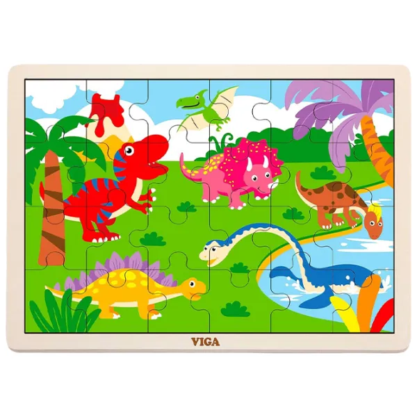 Puzzle VIGA Деревянный 2+/ Количество деталей: 24 photo 1