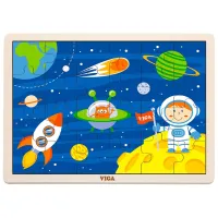 Пазл 2D VIGA Космическое путешествие 2+/ Количество деталей: 24