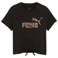 Футболка для девочек Puma Ess+ Animal Knotted Tee G 134 - 140 см / Черный