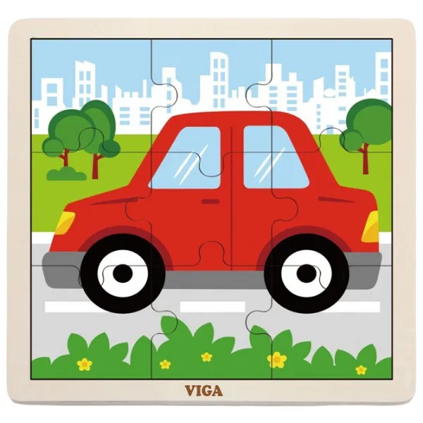 Puzzle VIGA Mașinuța 2+/ Numărul de piese: 9 photo 1