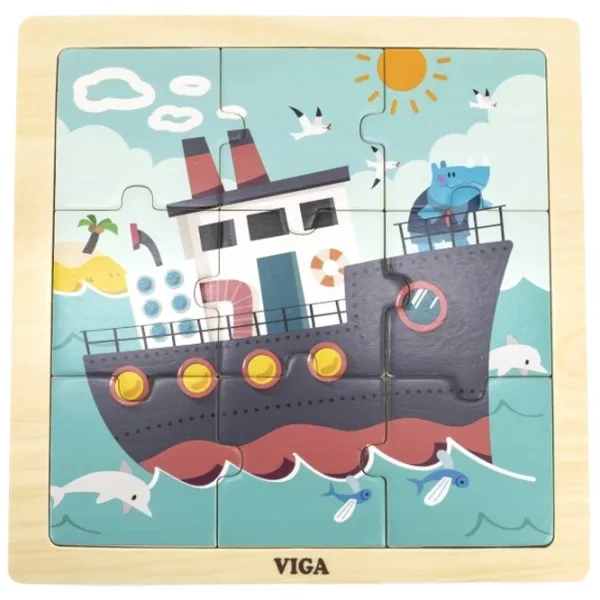 Puzzle VIGA Корабль 1.5+/ Количество деталей: 9 photo 1