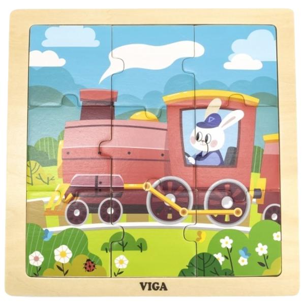 Puzzle VIGA Поезд 1.5+/ Количество деталей: 9 photo 1