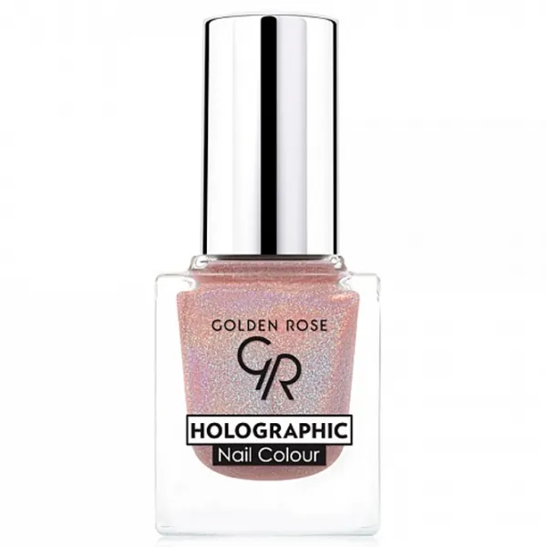 Lac de unghii Golden Rose Holographic 10.5 ml/ Pink photo 1
