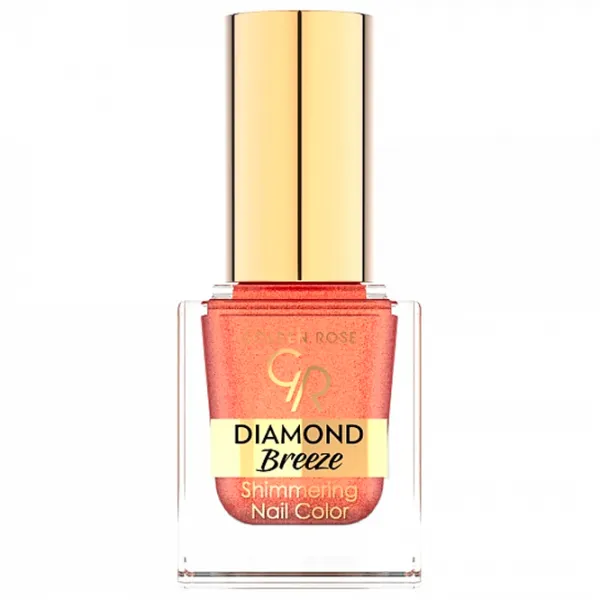 Lac de unghii Golden Rose Diamond Breeze Shimmering 10.5 ml/ Orange photo 1
