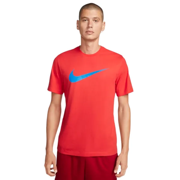 Tricou pentru bărbați Puma Shirt Sportswear Icon Swoosh 100% bumbac/ Orange photo 1