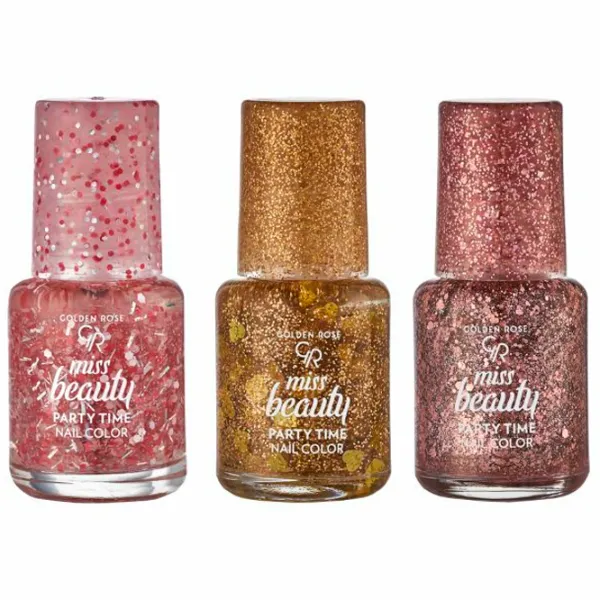 Лак для ногтей Golden Rose Miss Beauty Party Time Trio Разноцветный photo 1