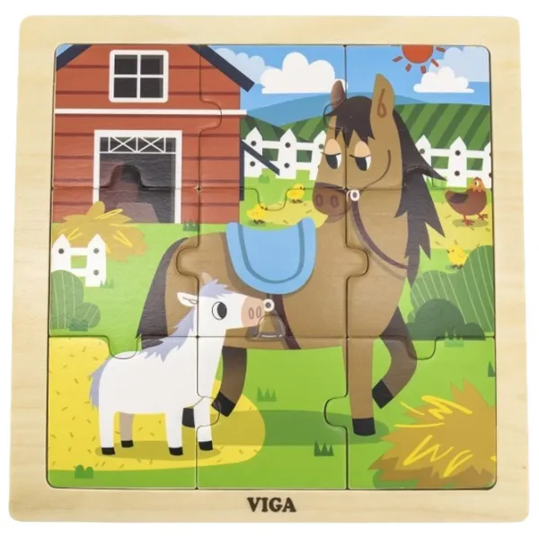 Puzzle VIGA Căluții 1.5+/ Numărul de piese: 9 photo 1