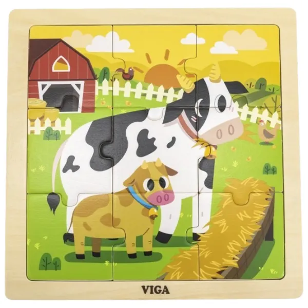 Puzzle VIGA Коровки 1.5+/ Количество деталей: 9 photo 1 Puzzle VIGA Коровки 1.5+/ Количество деталей: 9 photo 1