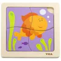 Puzzle VIGA Рыба 1.5+/ Количество деталей: 4