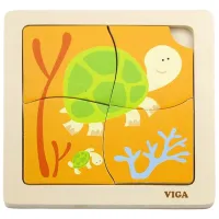 Puzzle VIGA Черепаха 1.5+/ Количество деталей: 4