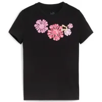 Tricou pentru fete Puma Classics Snflr Logo Tee G 134 - 140 cm / Black