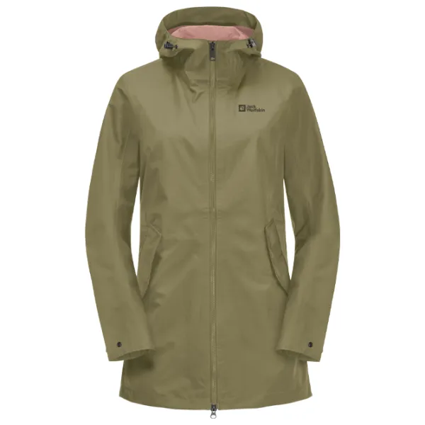 Ветровка для женщин Jack Wolfskin Dakar Parka W Демисезон/ Зелёный photo 1