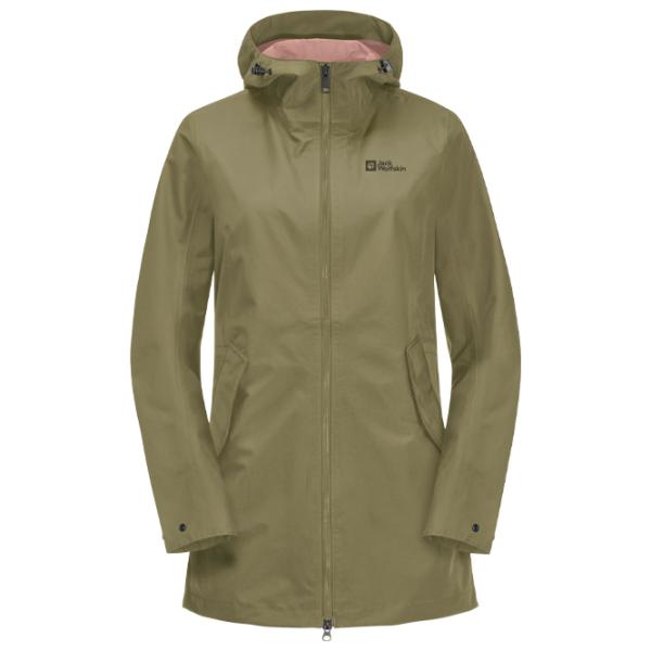 Ветровка для женщин Jack Wolfskin Dakar Parka W Демисезон/ Зелёный photo 1