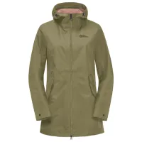 Ветровка для женщин Jack Wolfskin Dakar Parka W Демисезон/ Зелёный