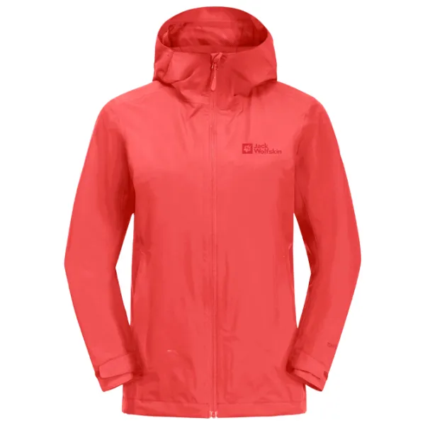 Ветровка для женщин Jack Wolfskin Robury 2L Jkt W Демисезон/ Красный photo 1