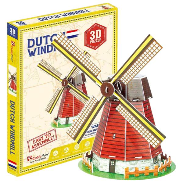 Puzzle 3D CubicFun Moara olandeză 3+/ Numărul de piese: 20 photo 1