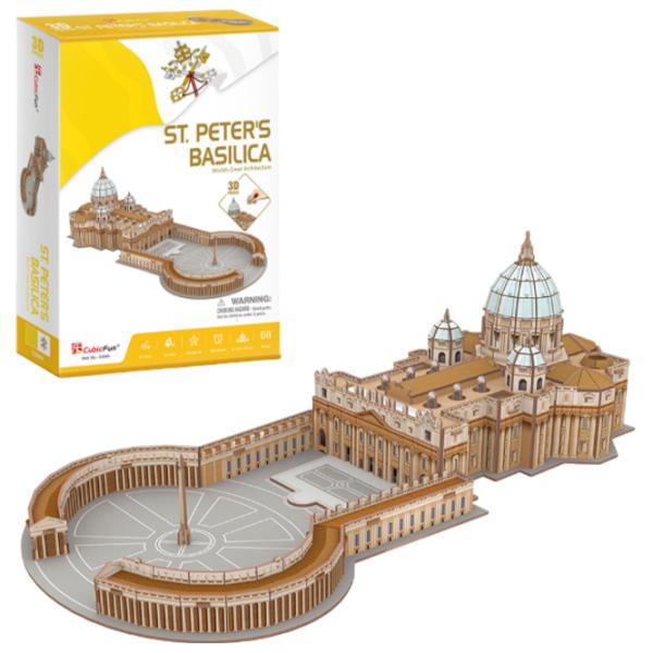 Пазл 3D CubicFun St.Peter's Basilica 5+/ Количество деталей: 68 photo 1