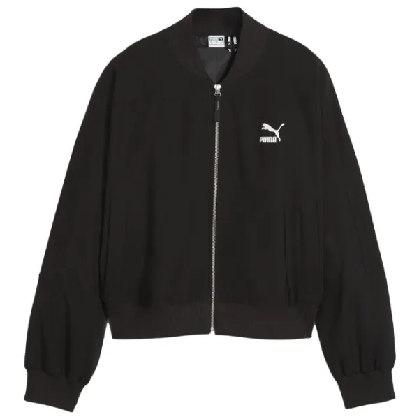 Jachetă pentru femei Puma Classics Shiny Bomber Demisezon/ Black photo 1