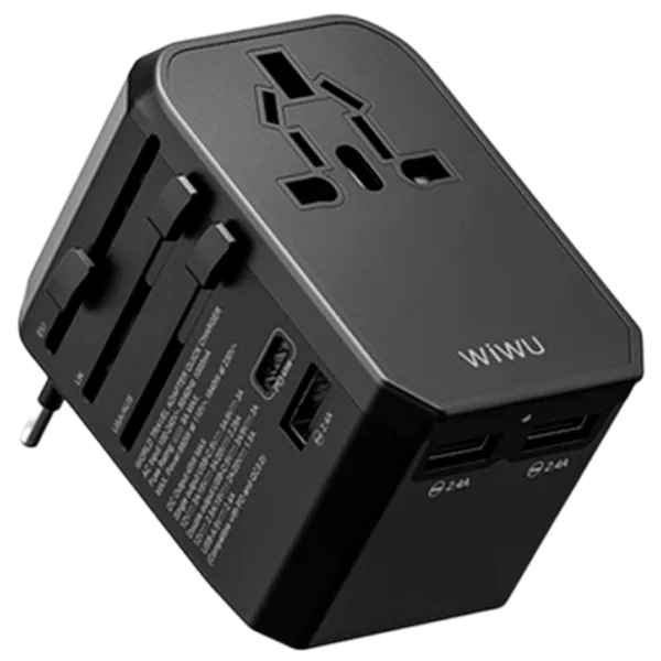 Încărcător de rețea WIWU UA-304 3 A/ Black photo 1