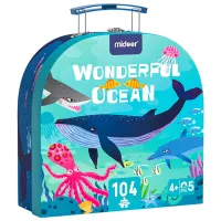 Puzzle 2D Mideer Oceanul minunat 4+/ Numărul de piese: 104