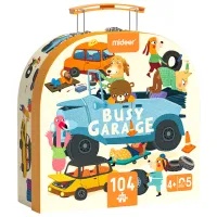 Puzzle 2D Mideer Garaj 4+/ Numărul de piese: 104