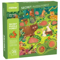 Puzzle 2D Mideer Pădurea 3+/ Numărul de piese: 35