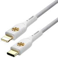 Кабель для телефона City Wowen WIWU USB Type-C + 8 пин 1 м / Белый