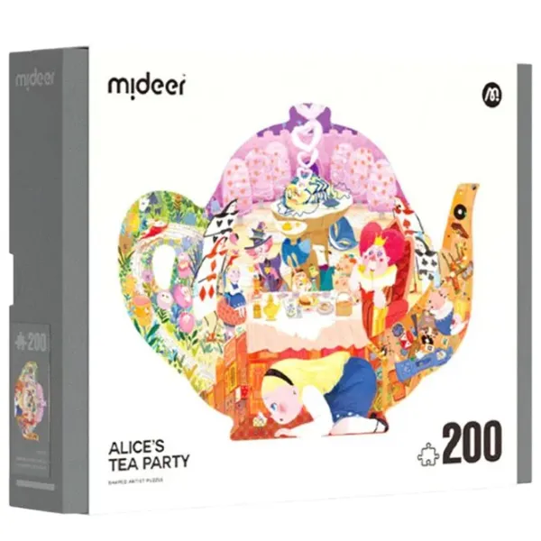 Puzzle Mideer Petrecerea cu ceai a Alisei 7+/ Numărul de piese: 200 photo 1