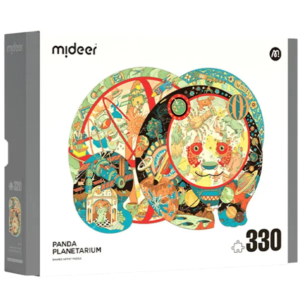 Puzzle Mideer Panda Planetariu 8+/ Numărul de piese: 330 photo 1