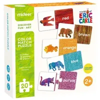 Puzzle 2D Mideer Unim culorile 2+/ Numărul de piese: 20
