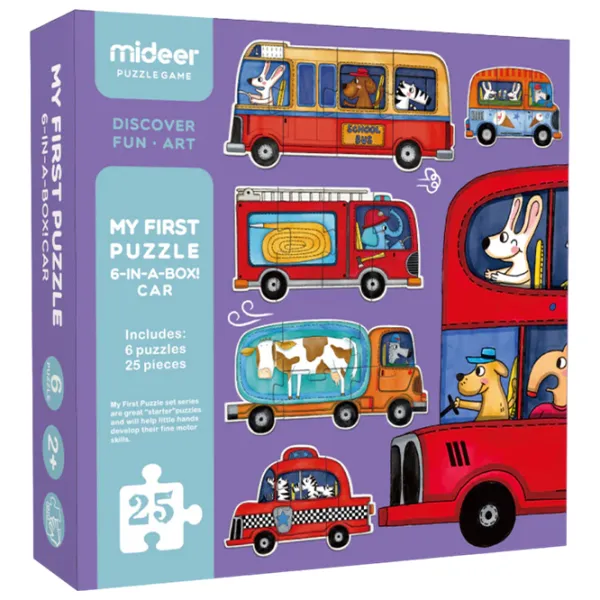 Набор пазлов Mideer Transport 2+/ Количество деталей: 25 photo 1
