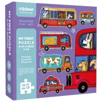 Set de puzzle-uri Mideer Transport 2+/ Numărul de piese: 25