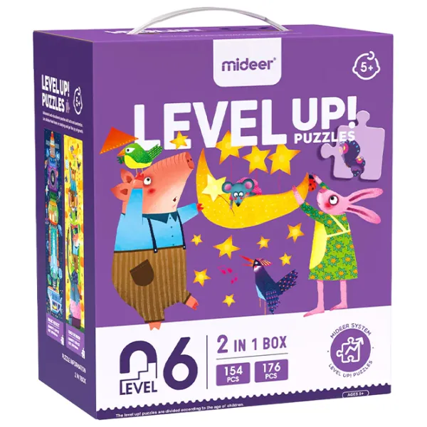 Set de puzzle-uri Mideer Lumea imaginaţiei 5+/ Numărul de piese: 330 photo 1