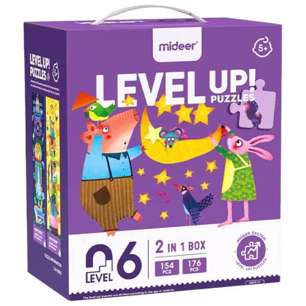 Set de puzzle-uri Mideer Lumea imaginaţiei 5+/ Numărul de piese: 330 photo 1