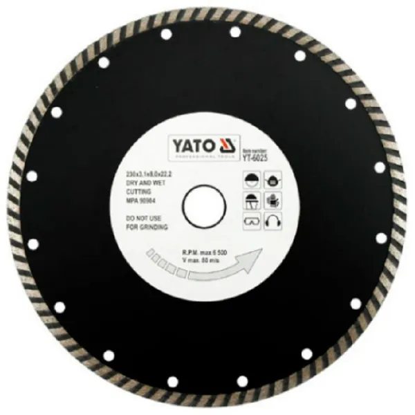 Диск алмазный сплошной Yato YT6025  photo 1