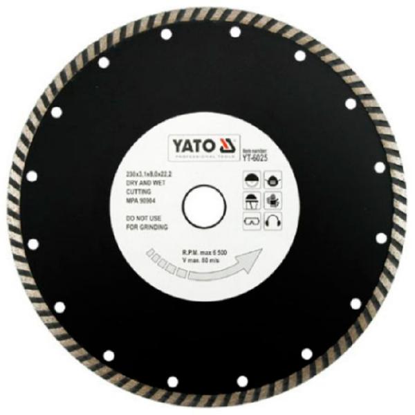 Диск алмазный сплошной Yato YT6025  photo 1