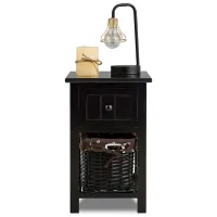 Noptiere Costway 5695919 45 x 28 x 31/ PAL/ Black