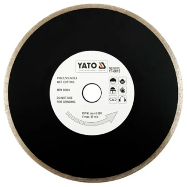 Диск алмазный сплошной Yato YT6015  photo 1 Диск алмазный сплошной Yato YT6015  photo 1
