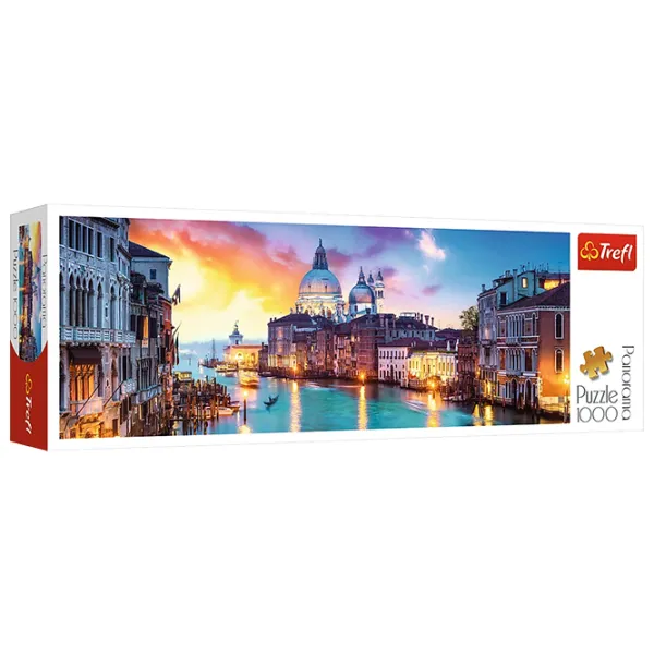 Пазл 2D Trefl 1000 Panorama Canal Grande, Venice 12+/ Количество деталей: 1000 photo 1