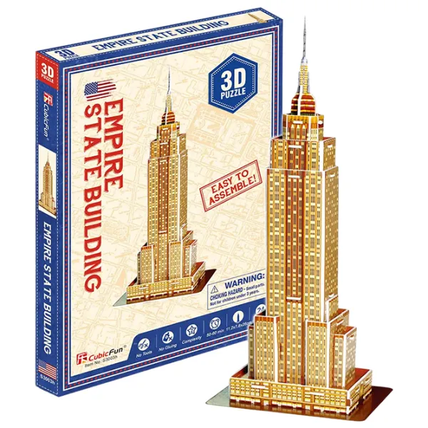 Puzzle 3D CubicFun EMPIRE STATE BUILDING 5+/ Numărul de piese: 24 photo 1