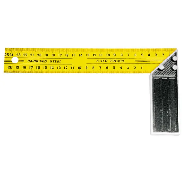 Riglă Mega 7506040 250 mm Unghiulară/ Aluminiu photo 1