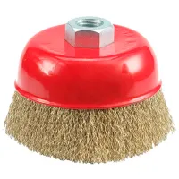 Perie cupă din sârmă ondulată Vorel VOR06970 75 mm