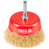 Коническая плетеная проволочная щетка Yato YT4750 75 мм