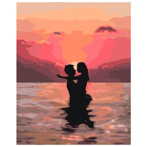 Картина по номерам BrushMe Влюбленные на закате BS37563 50 x 40 см/ Вертикальная photo 1 Картина по номерам BrushMe Влюбленные на закате BS37563 50 x 40 см/ Вертикальная photo 1