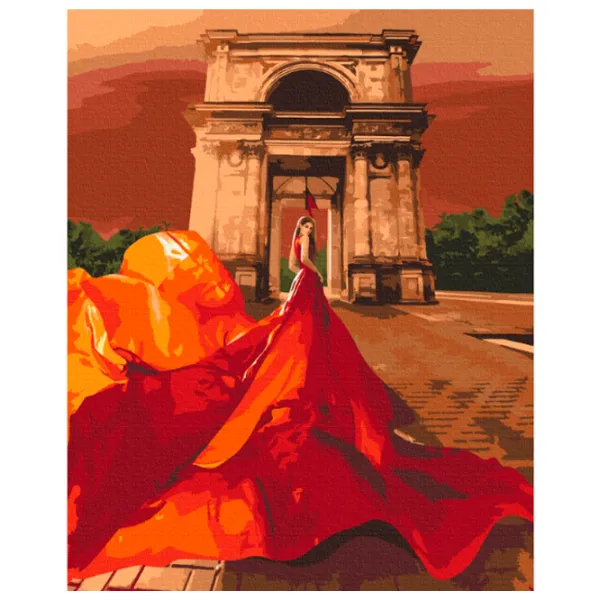 Картина по номерам BrushMe Торжествующая красавица BS52710FC 50 x 40 см/ Вертикальная photo 1